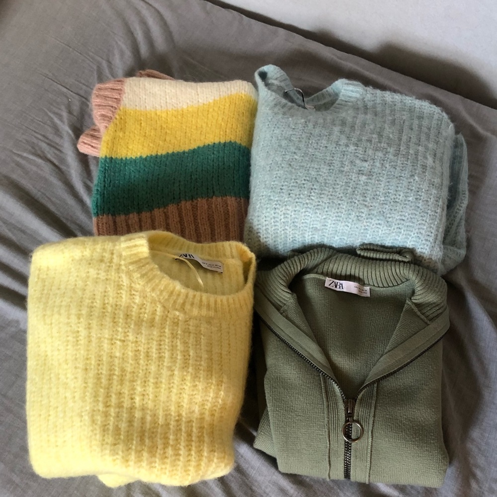 4 Zara sweaters